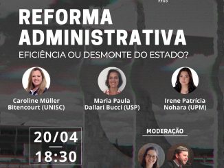 Debate sobre Reforma Administrativa CCJ UFSC. Foto: Divulgação