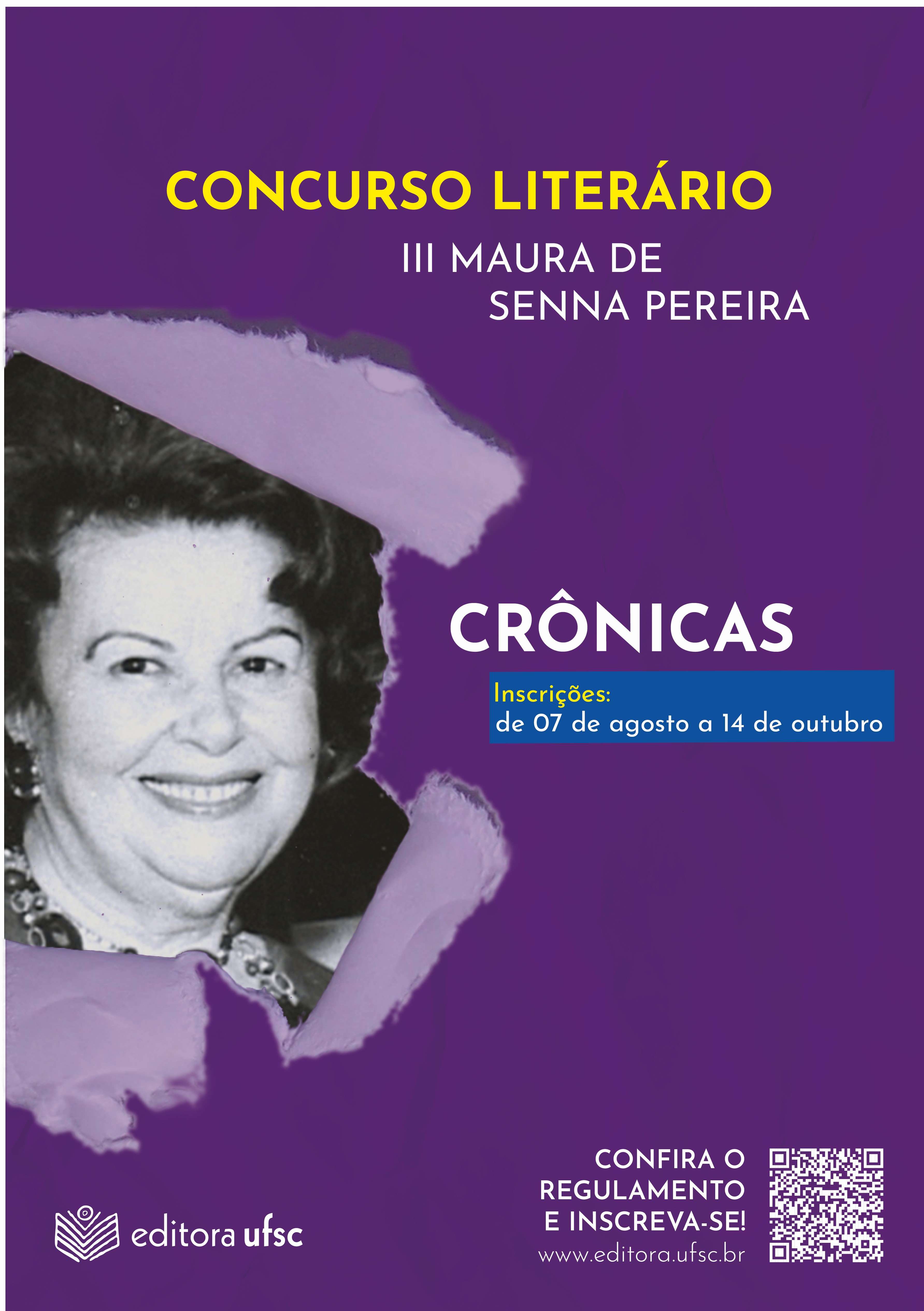 concurso literário III Maura de Senna Pereira – Crônicas. Foto: Editora UFSC